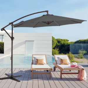Slizz Outdoor Hanging Offset Cantilever Umbrella for Patio